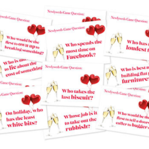 Mr & Mrs Questions Card Pack