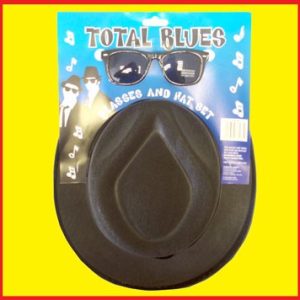 Blues Bros Hats with Glasses