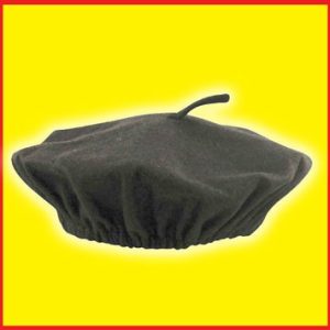 Black French Beret Hat