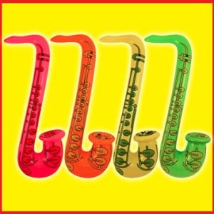 Inflatable Saxophones (Pack of 4)
